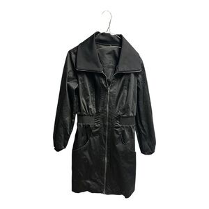 Reiss Greta Full Zip Black Dress with Belted Waist Size 2